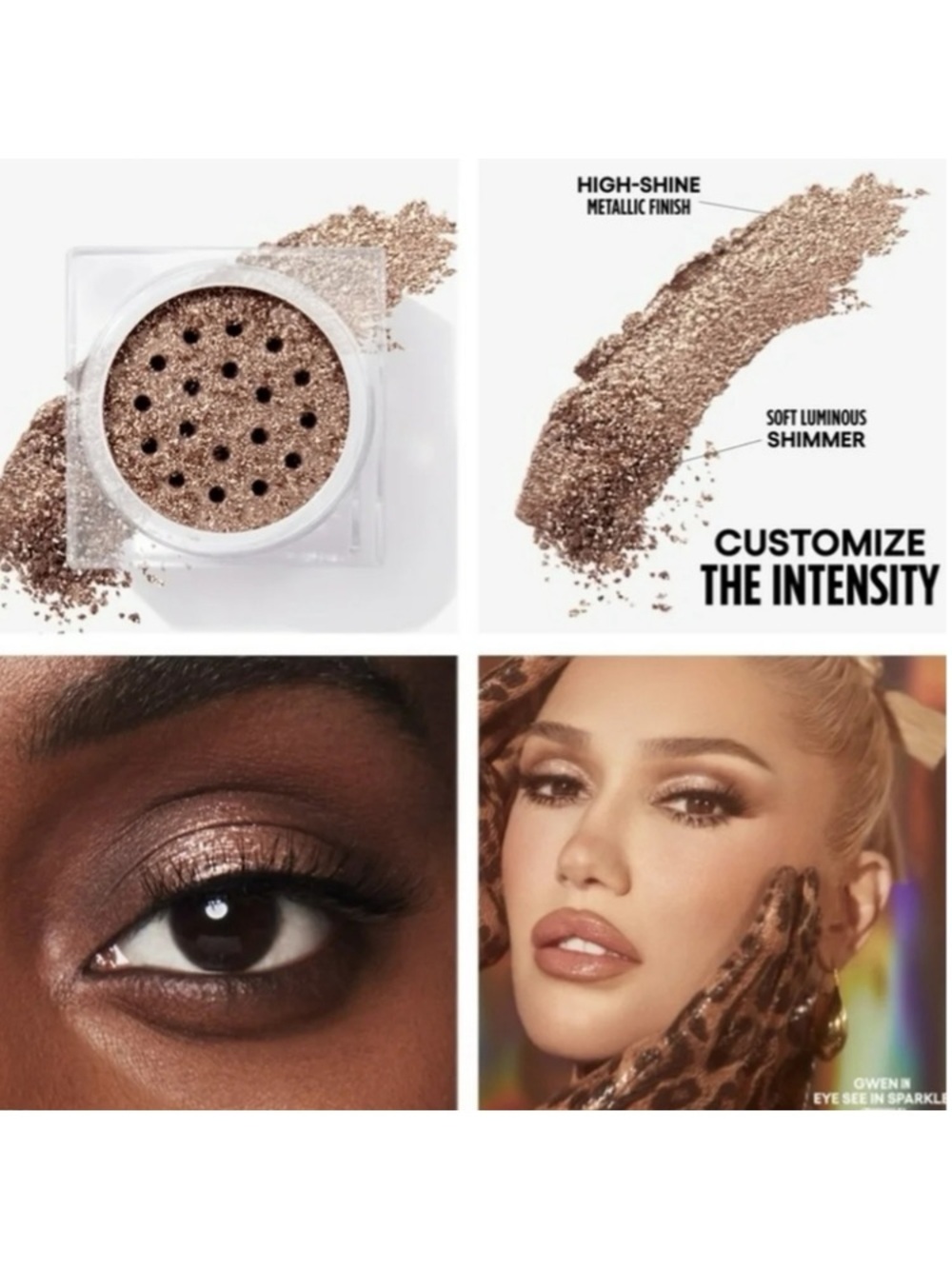 GXVE by Gwen Stefani I See Metallic Shimmer Pigment Eyeshadow in Dazzle NEW!